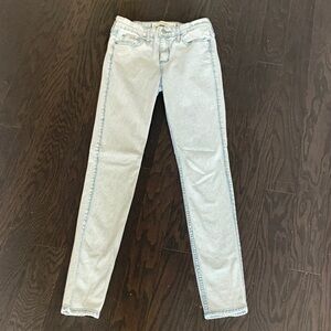Abercrombie & Fitch High Rise Light Blue Skinny Jeans